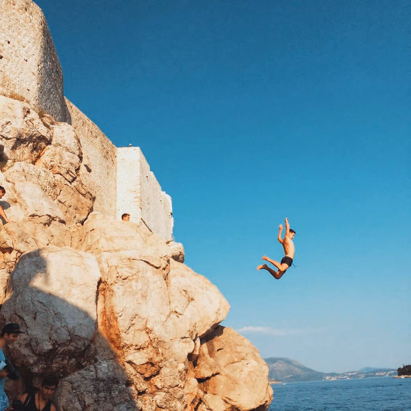 7 Best Dubrovnik cliff jumping spots