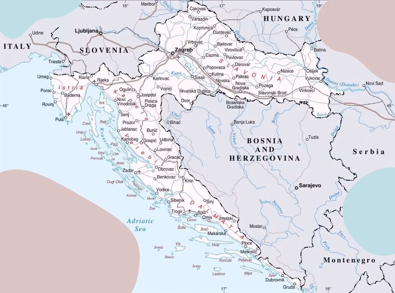 Croatia Country Geography Structure
