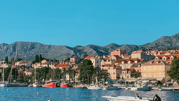 Coastal view of Cavtat Croatia
