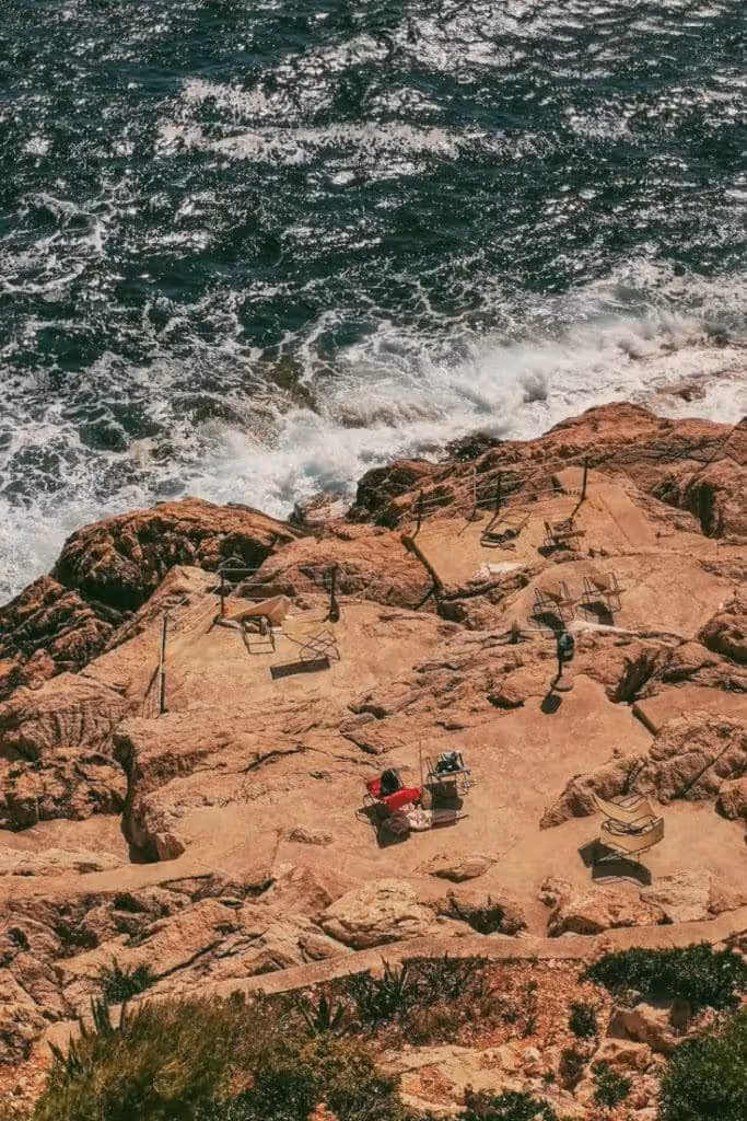 Južna Beach Cavtat below Hotel Croatia cliffs