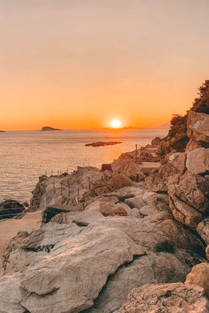 View from Hotel Croatia Cavtat overlooking Južna Beach