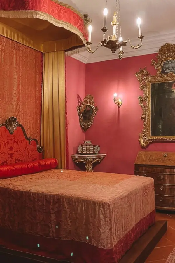 Rector's Room furnished with period furniture and household items.
