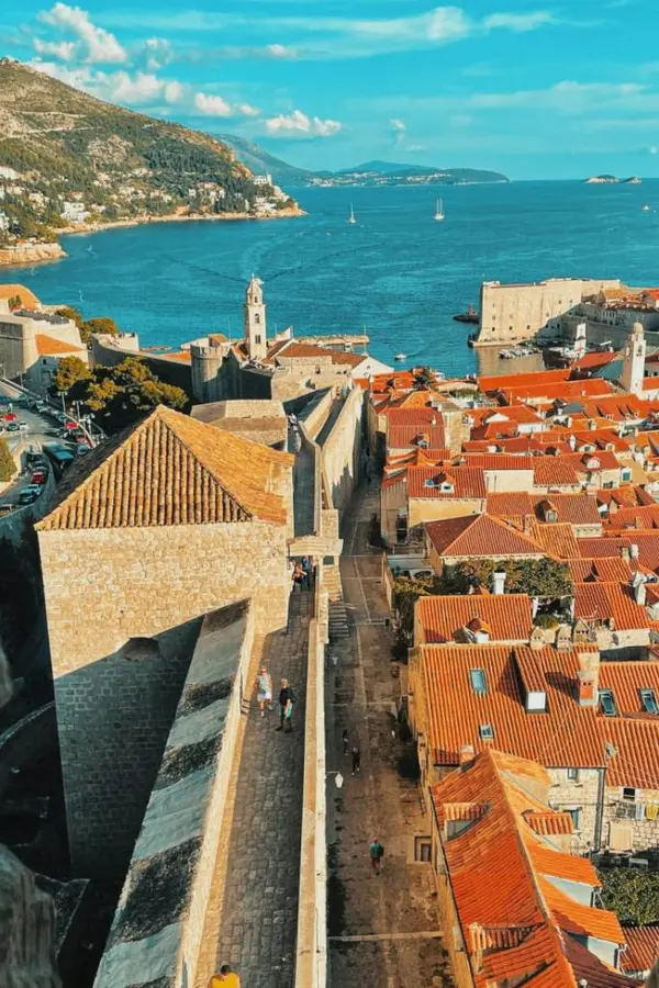 Small Tower of St. Barbara on Dubrovnik's city walls.