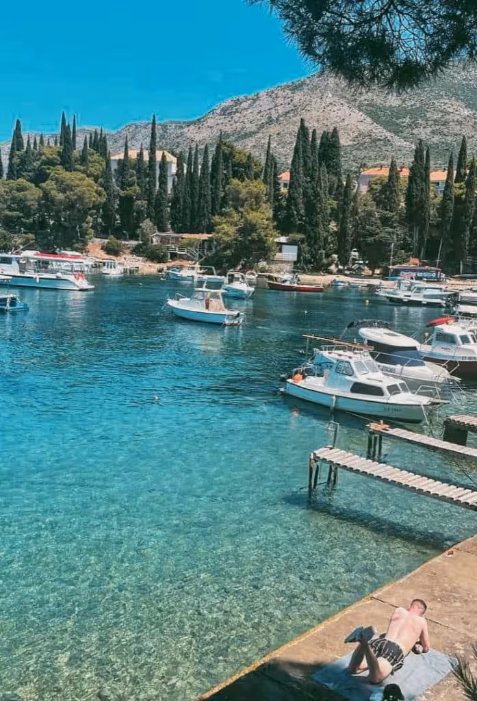 Gradska Beach Cavtat near town center