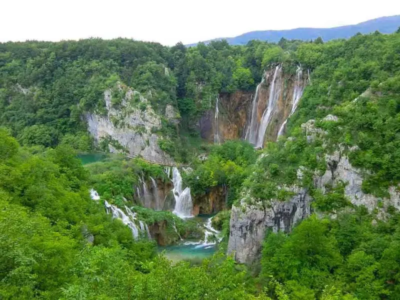 Sastavci cascades dropping into the Korana at Plitvice Lower Lakes.